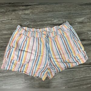 Time and Tru Striped Linen Blend Shorts size XL